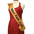 4"x70" Pageant Sash - Gold